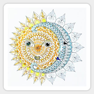 Sun and Moon Sticker